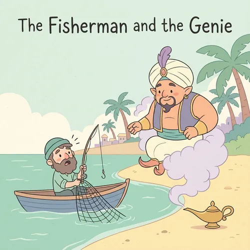 The Fisherman and the Genie – Moral Story for Kids