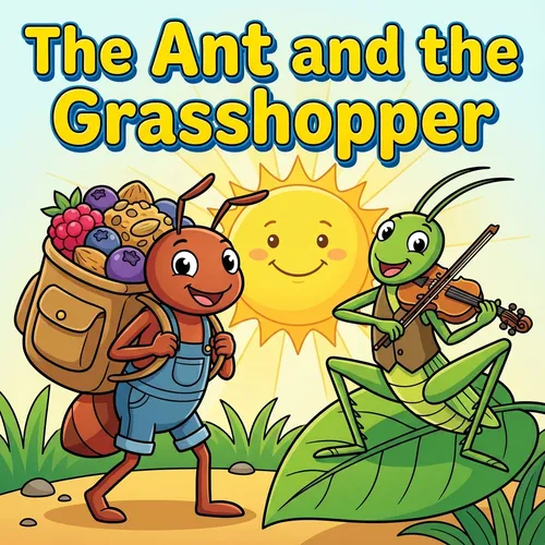 The Ant and the Grasshopper – Aesop Fable for Kids