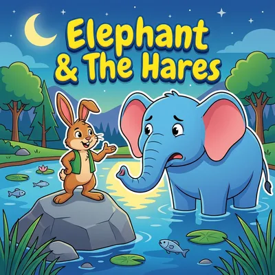 The Elephant and the Hares – Panchatantra Story for Kids