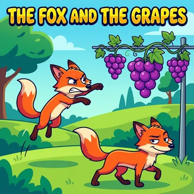 The Fox and the Grapes – Aesop Fable for Kids