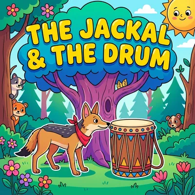 The Jackal and the War Drum – Panchatantra Story for Kids