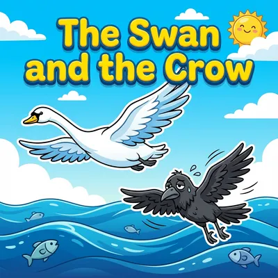 The Swan and the Crow – Moral Story for Kids
